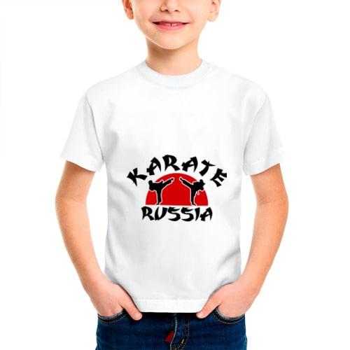 Майка белая с русским карате