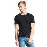 Майка мужская черная на модели образец