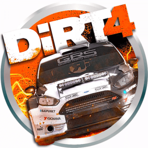 Картинка для нанесения и печати на футболке ГОНКИ DIRT 4