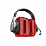 Принт (изображение, картинка) для нанесения DJ логотип в наушниках
