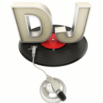 Принт (изображение, картинка) для нанесения DJ микшер с микрофоном