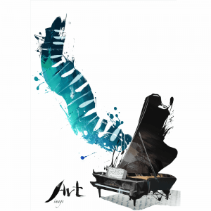 Принт (изображение, картинка) для нанесения Пианино ART