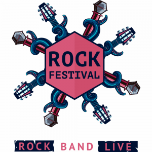 Принт (изображение, картинка) для нанесения ROCK BAND LIVE