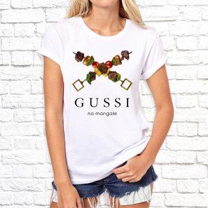 Футболка белая GUSSI NA MANGALE