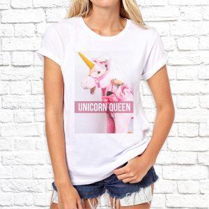 Футболка белая UNICORN QUEEN