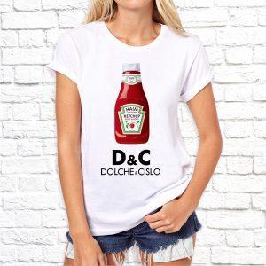 Футболка белая DOLCHE AND CISLO