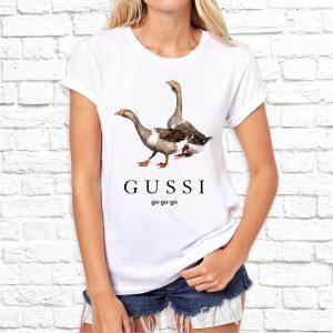 Футболка белая GUSSI GA-GA-GA