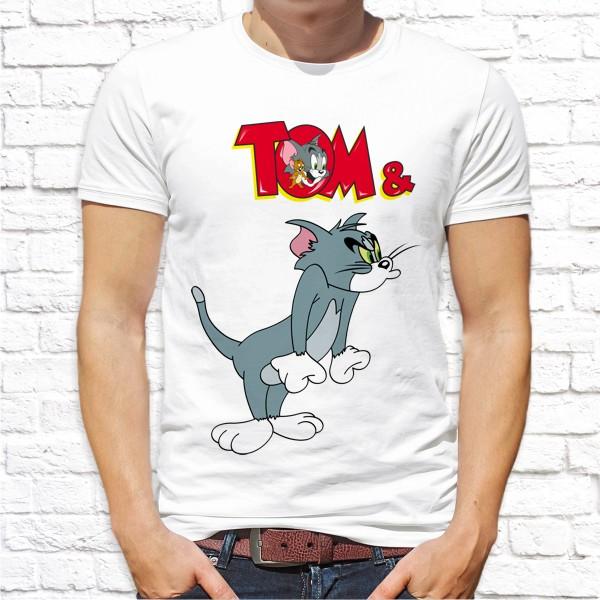 Футболка парная белая TOM AND JERRY М