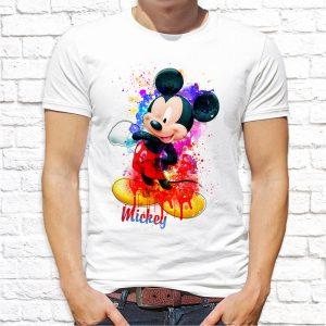 Футболка парная белая Mickey Mouse для него