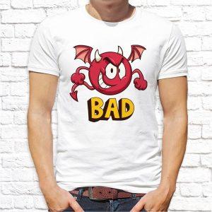 Футболка парная белая GOOD AND BAD М