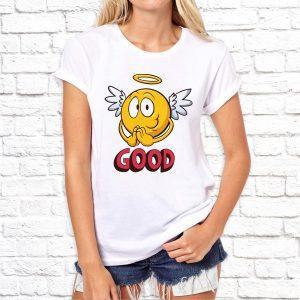 Футболка парная белая GOOD AND BAD Ж