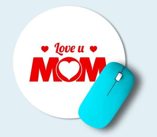 Коврик для мыши круглый LOVE MOM