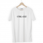 Футболка белая CTRL+ZZZ