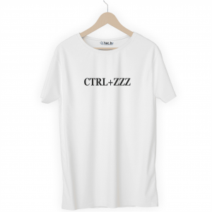 Футболка белая CTRL+ZZZ