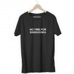 Футболка черная NO TIME FOR RASKACHKA