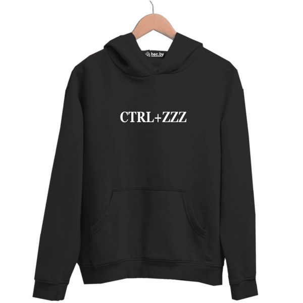 Худи черная СОН CTRL+ZZZ