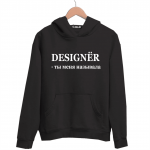 Худи черная DESIGNЁR - ты меня называла