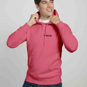 Мужская худи розовая парень с логотипом hecby