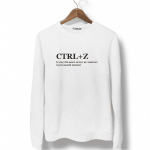 Свитшот белый CTRL+Z