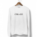Свитшот белый CTRL+ZZZ