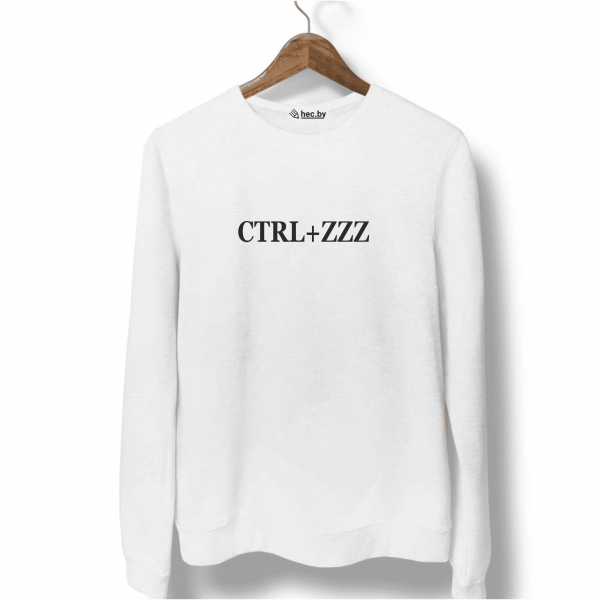 Свитшот белый CTRL+ZZZ