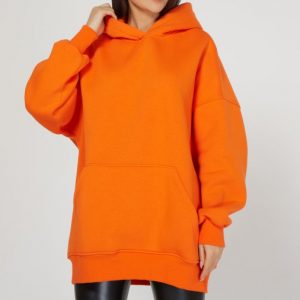 Оранжевый худи oversize 3 размера (2)