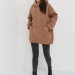 Светло-коричневое худи какао с молоком (5)