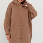 Светло-коричневое худи какао с молоком (7)