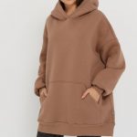 Светло-коричневое худи какао с молоком (9)